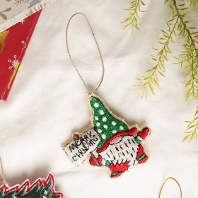 Expobazaar Santa Cheer Hanging Ornament - Multi (Option: Multi)