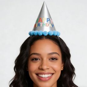 Silver Party Hat 6pcs-5179 (Option: 6926398655179)